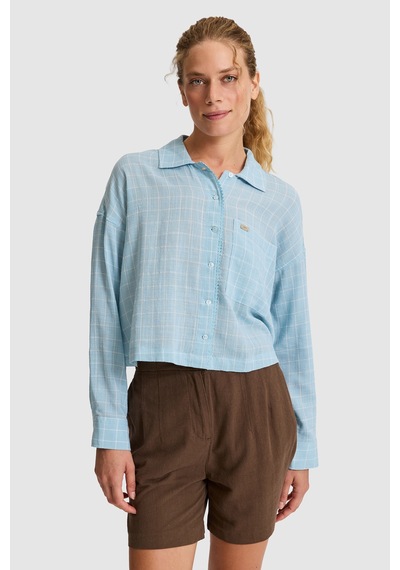 U.S. Polo Assn. U.s. Polo Assn. Kadın Mavi Gömlek Desenli 50324650-vr036