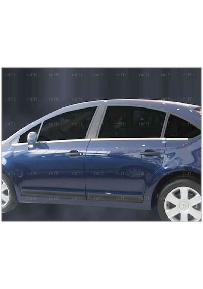 Citroen C4 Krom Cam Çıtası 8 Prç. 2004-2011 P. Çelik Hb