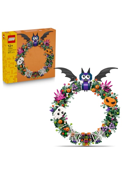 LEGO® Cadılar Bayramı Çelengi 40825 – 12 Yaş ve Üzeri Çocuklar için Renkli ve Dekoratif Ev Modeli Oyuncak Yapım Seti (328 Parça)