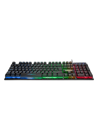 Everest Km-198 Luminax Siyah Gökkuşağı Aydınlatmalı Q Gaming Oyuncu Klavye + Mouse Set Optik