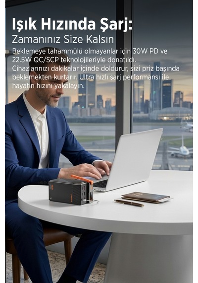 50000mah Powerbank 30 Pd 22.5 Qc/scp Hızlı Şarj Dijital Göstergeli Taşınabilir Şarj Cihazı
