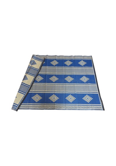 Plastik Hasır 180 X 270 Cm Piknik Kilimi - Cami Hasırı Mavi