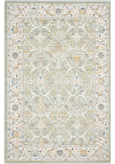 Cool Halı Zaraf Mint Yeşil Halı Etnik Desen İnce Eskitme Vintage Halı Oturma Odası Salon Yazlık Halı