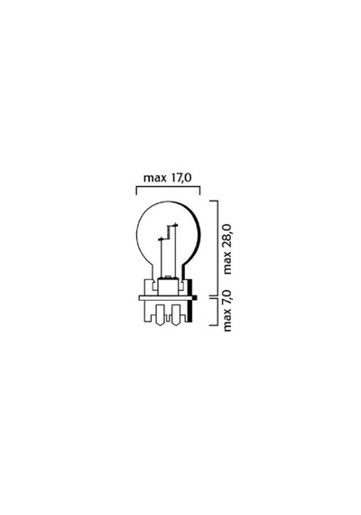 Phılıps 12v Gündüz Sürüş Ampulü Sarı Pw24w Phılıps 12174na