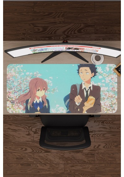 Koe No Katachi Kaymaz Dikişli Kauçuk Oyuncu Mousepad V5 - 90x40 Xxl Gaming Mouse Pad Fare Altlığı