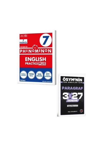 Fenomen Okul 7. Sınıf İngilizce The Phenomenon Practice Plus+evp Akademi Paragraf