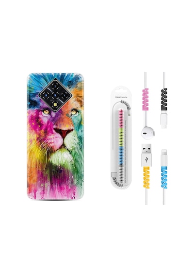 Infinix Zero 8 Kılıf Kablo Koruyuculu Colorfull Leon 2 1388
