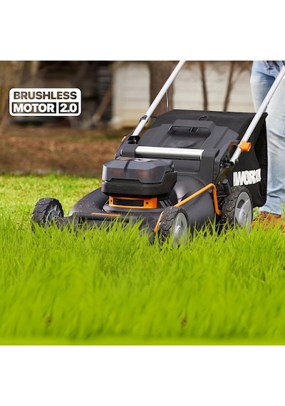 Worx WG748E 40V 4.0Ah Li-İon 46 CM Profesyonel Kömürsüz Şarjlı Çim Biçme Makinesi