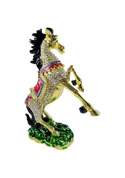 Şahlanan At Biblo Gold Taş Detaylı Dekoratif Obje 15 10 CM
