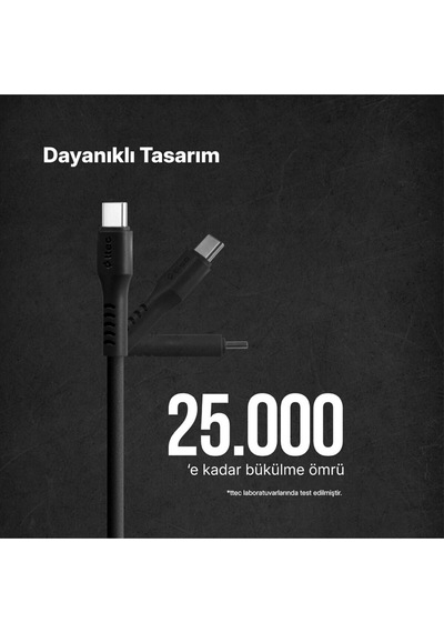 Usb-c - Usb-c 120cm 60w Pd/qc Hızlı Şarj/data Kablosu