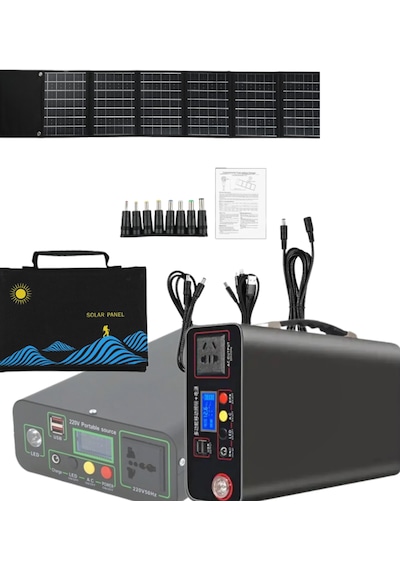 Enerjitem 50w Güneşten Şarj+300w Sessiz Jeneratör,100.000mah