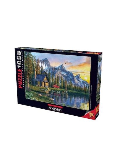 Anatolian 1000 Parça Dağevinde Günbatımı-Sunset Cabin 1024
