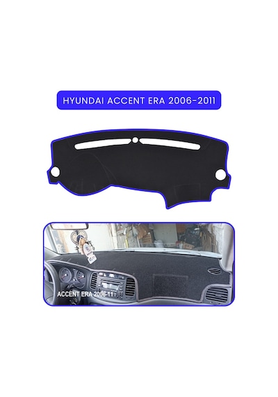 Hyundai Accent Era 2006-2011torpido Koruma Halısı Mavi Kenar