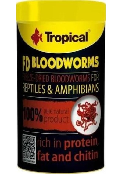 Tropical Fd Blood Worms Kan Kurdu 250ml 17gr
