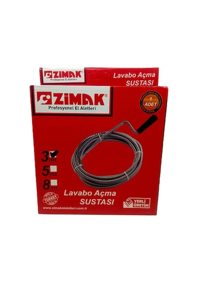 Zimak Lavabo Gider Açma Sustası 3m Zmk1611