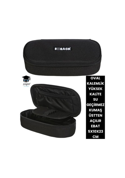 Oval Kalemlik Üstten Açılır Kaliteli Su Geçirmez Kumaş 5x10x23 Cm Kalem Çantası Kalem Kutusu Lila-deri-323