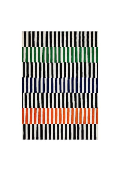 Ikea Vandplats Halı 170 X 240 Cm Yeşil - Siyah - Beyaz Çok Renkli