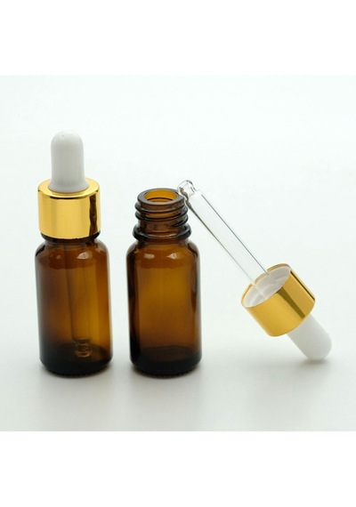 Damlalıklı 10 ML 5 Adet Amber Şişe