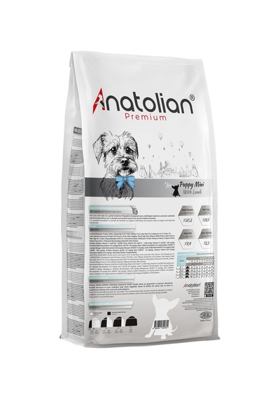 Anatolian Premium Mini Puppy Kuzulu Küçük Irk Yavru Köpek Maması 2 x 2 KG