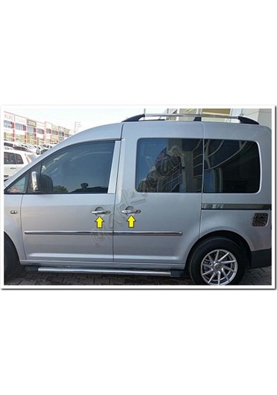 Woc Chrome Vw Caddy Krom Kapı Kolu 2004-2014 4 Kapı Paslanmaz  Çel