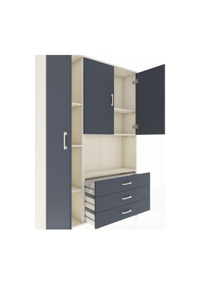 Arges Dolap 6 Raflı 3 Çekmeceli 3 Kapaklı 132x30x195 Aytaşı-antrasit/antrasit Antrasıt/antrasıt Arges Dolap 6 Raflı 3 Çekmeceli 3 Kapaklı 132x30x195 Aytaşı-antrasit/antrasit Antrasıt/antrasıt