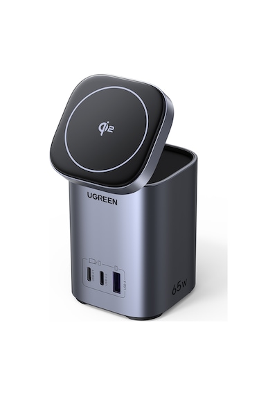 Ugreen Nexode Qi2 65w Standlı Magsafe Wireless Masaüstü Şarj Cihazı, 2xusb-c, 1xusb-a, 55321
