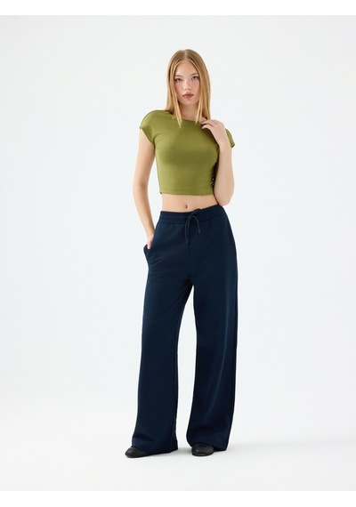 Crop Kadın Tshirt K.kol Haki