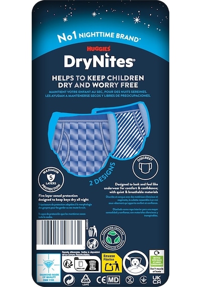 Drynites Emici Gece/külot Bez Erkek 13+yaş 48-60kg Xl 20 Adet XL