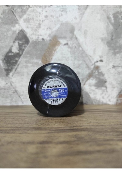 %100 Polyester 120 Numara Dikiş Ipliği 5000 Mt Siyah 9999