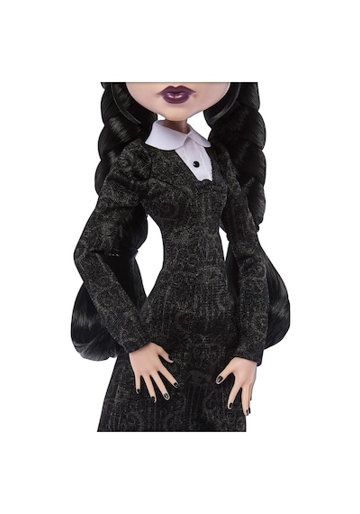 Jnj91 Monster High Wednesday Addams Bebek Siyah