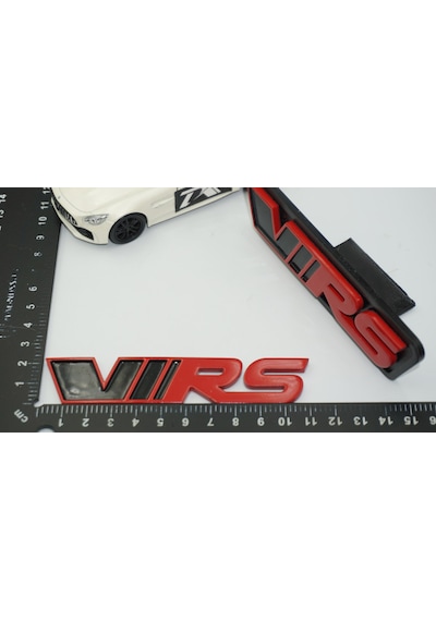 Dk Tuning Skoda Vrs Ön Panjur Bagaj Kırmızı Siyah Logo Arma Seti