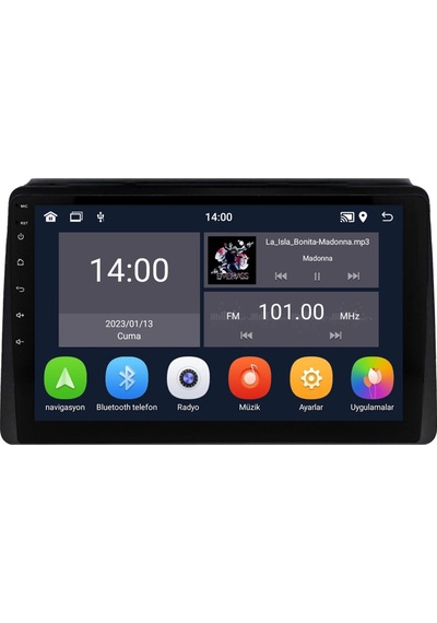 Dacia Duster Android Multimedya Sistemi 2018-2024 8+256 Gb Teyp Yazılımsal 9"