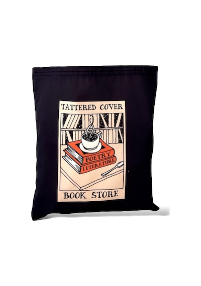 Toz Vintage Siyah Çift Taraf Desenli Coffe Bez Kol- Omuz Çanta Ekru - Siyah