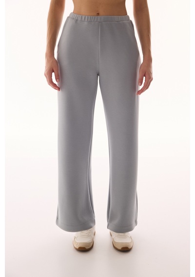 Penti Gri Silky Touch Yüksek Bel Bol Paça Pantolon