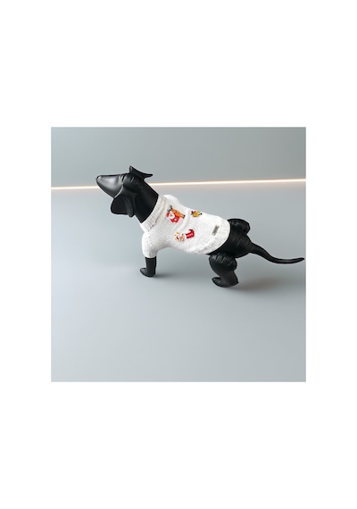 Kedi Ve Köpek İçin Beyaz Santa Bell Yeni Yıl / Noel Kazağı