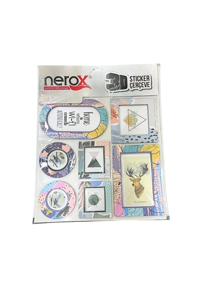 3d Sticker Çerçeve Seti Çok Renkli