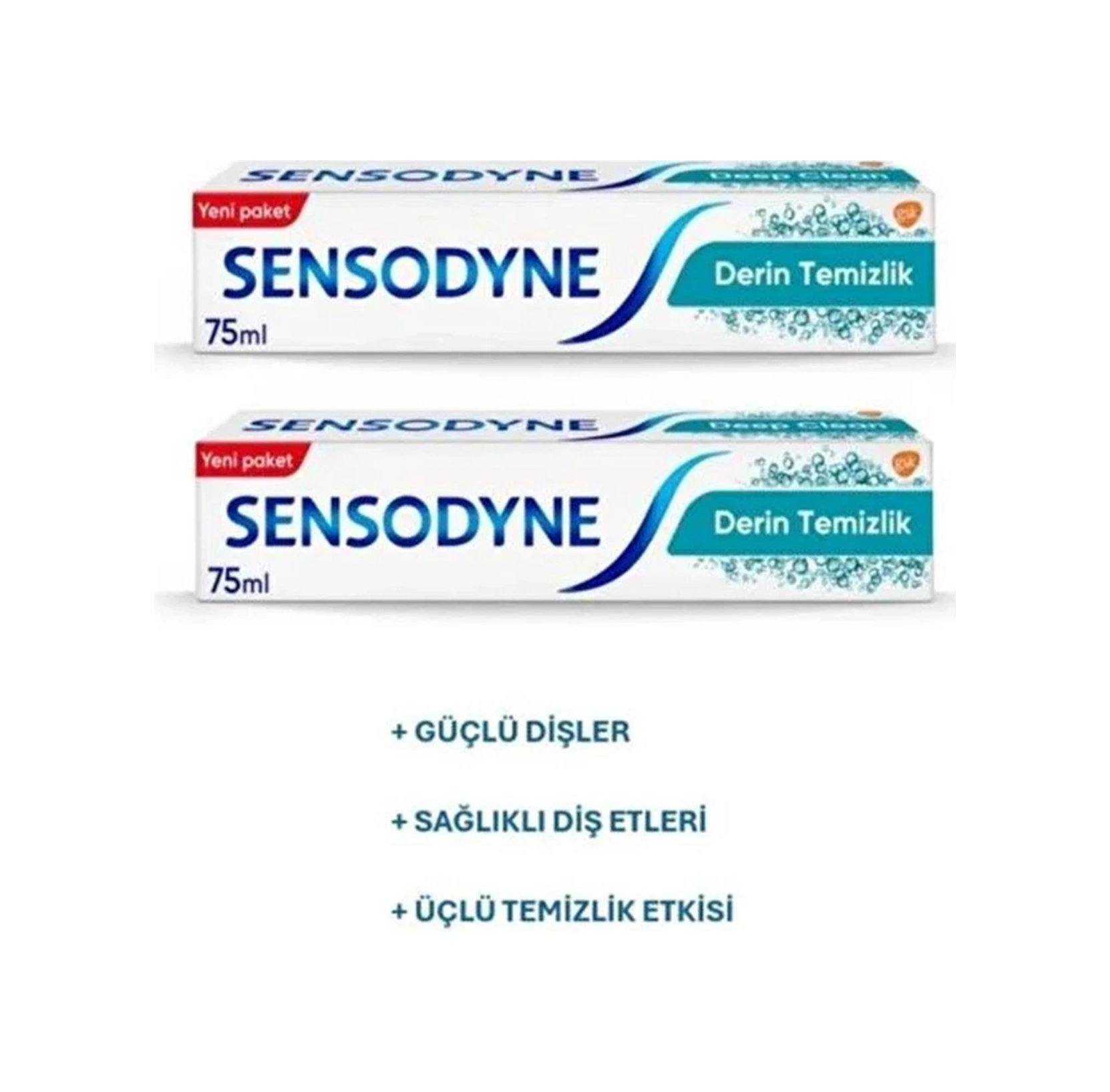 Sensodyne Diş Macunu Derin Temizlik 75 Ml 2 Adet