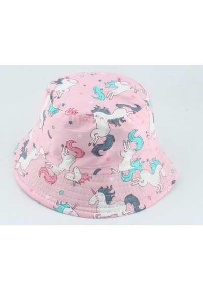 Unicorn Pamuklu Yazlık Şapka Pembe