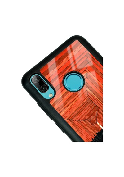 Huawei P Smart 2019 Pastel Pencereler Tasarımlı Glossy Telefon Kılıfı Siyah