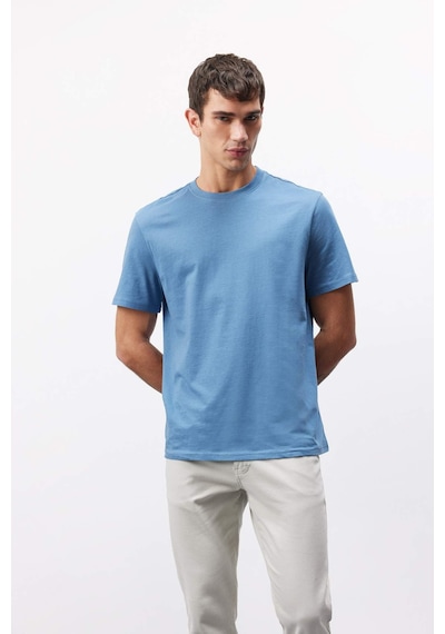 DeFacto %100 Pamuk New Regular Fit Bisiklet Yaka Basic Düz Kısa Kollu Tişört V7699AZ25SPIN195