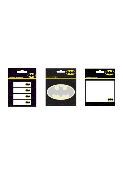 Yapışkanlı Not Kağıdı Batman, Ayraç Ve Not Kağıdı Seti, 3 Farklı Model