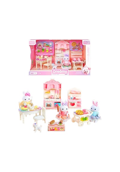Bay Dreamy Mini Tavşan Büyük Mutfak Oyun Evi Seti 3+