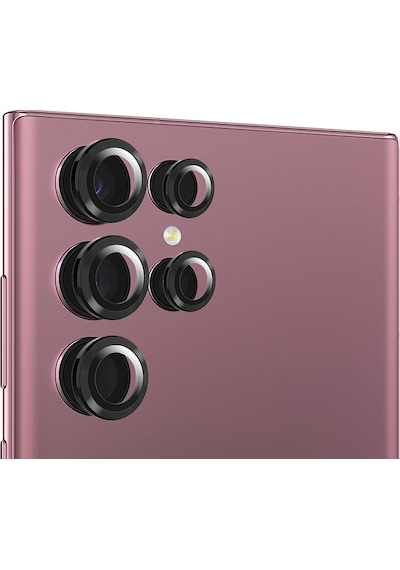 Samsung Uyumlu Galaxy S23 Ultra Zore Kamera Lens Koruyucu Cam Filmi Mor