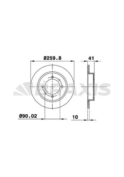 Mitsubishi Spacestar Arka Fren Diski 1999-2006 Braxıs Ae0208 2adettir