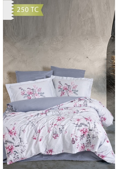 Varol 250 Tc Bambu Karışımlı Pamuk Saten Nevresim Takımı Family Size - Grande Çok Renkli