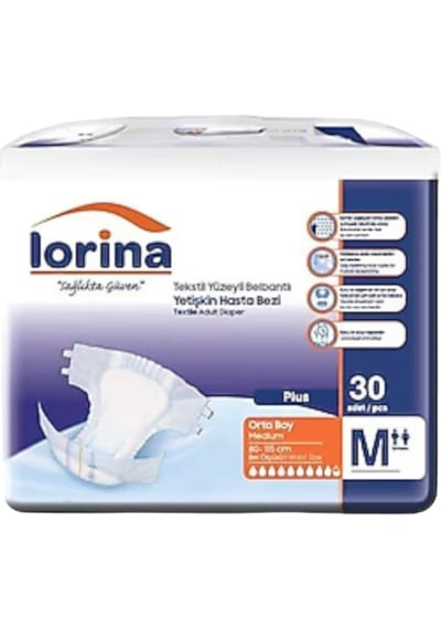 Lorina Belbantlı Hasta Bezi Plus 9,5 Damla Medium 30'lu