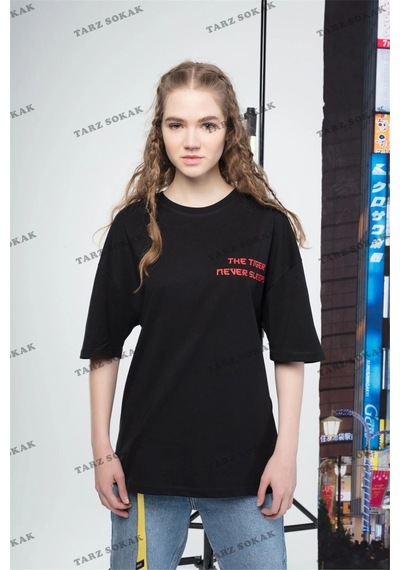 Startmore Tiger Kadın Tshirt Siyah