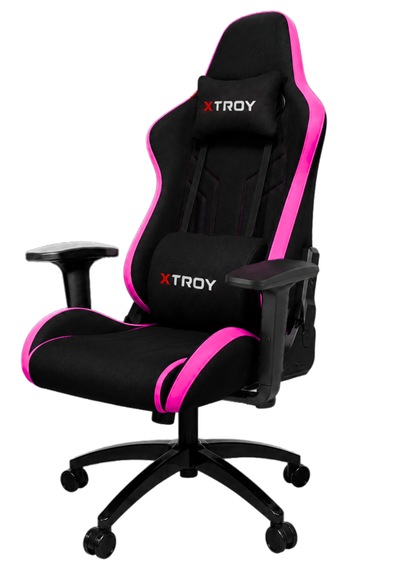 Ghost Model 180 Yatan, Kumaş Oyuncu Koltuğu Pembe