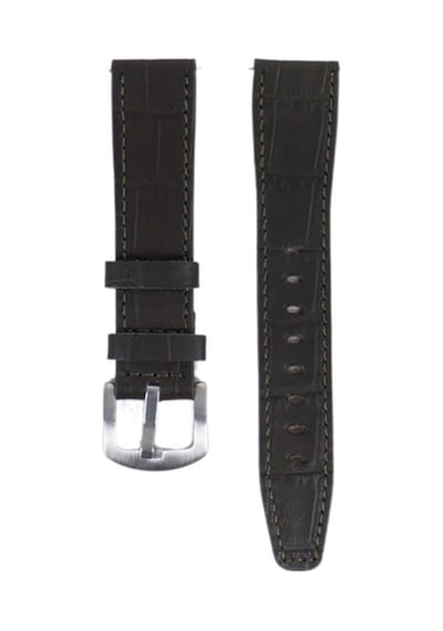 Fro Lw38-43 20 Mm Hakiki Deri Kroko Haki Kordon Siyah Toka