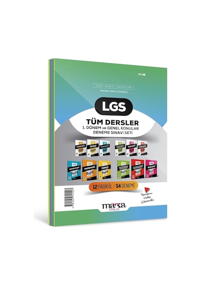 8. Sınıf LGS 1. Dönem ve Genel Konular Tüm Dersler Deneme Sınavı -  Marka Yayınları